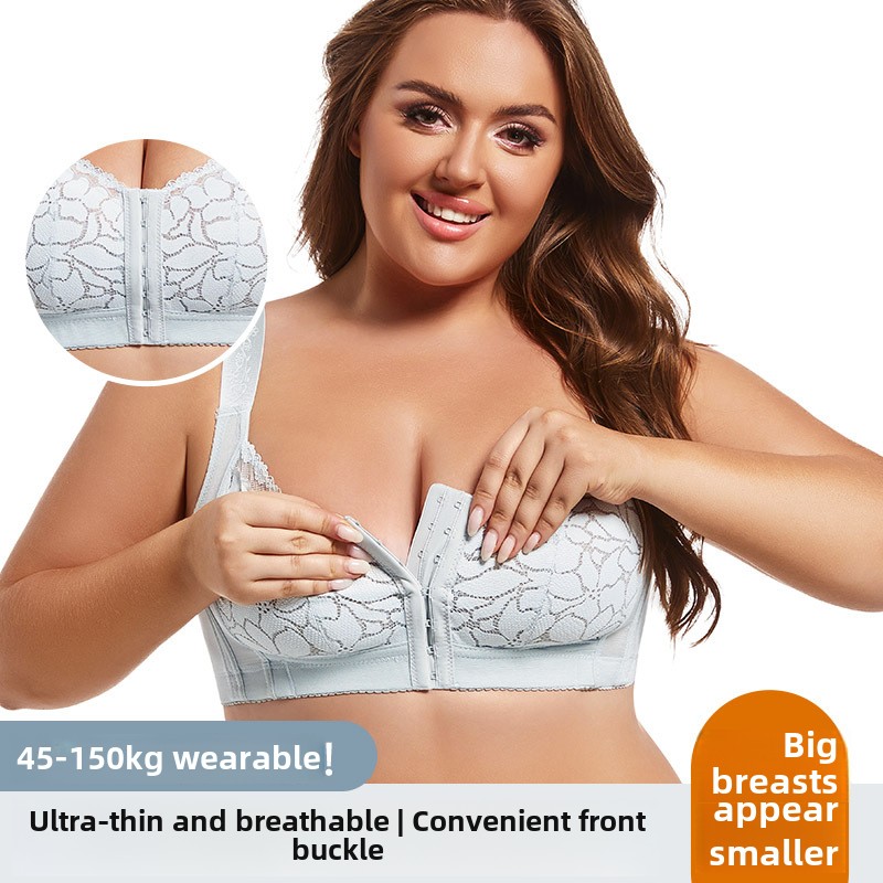 Plunge Bra Push Up - Kadın Büyük Beden Dantel İç Giyim,