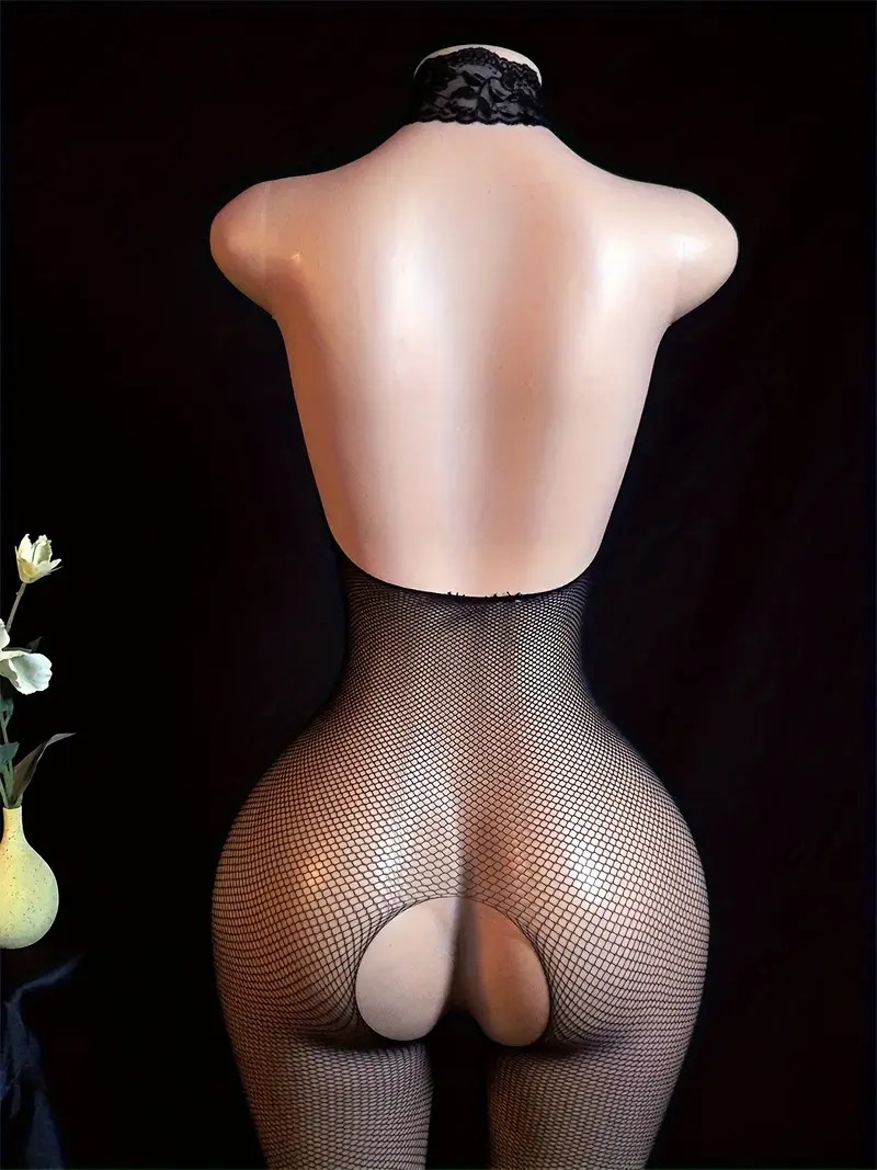 Seksi Crotchless Tam Bodystock - Lace Bralette Set incelemesi ve fiyatı