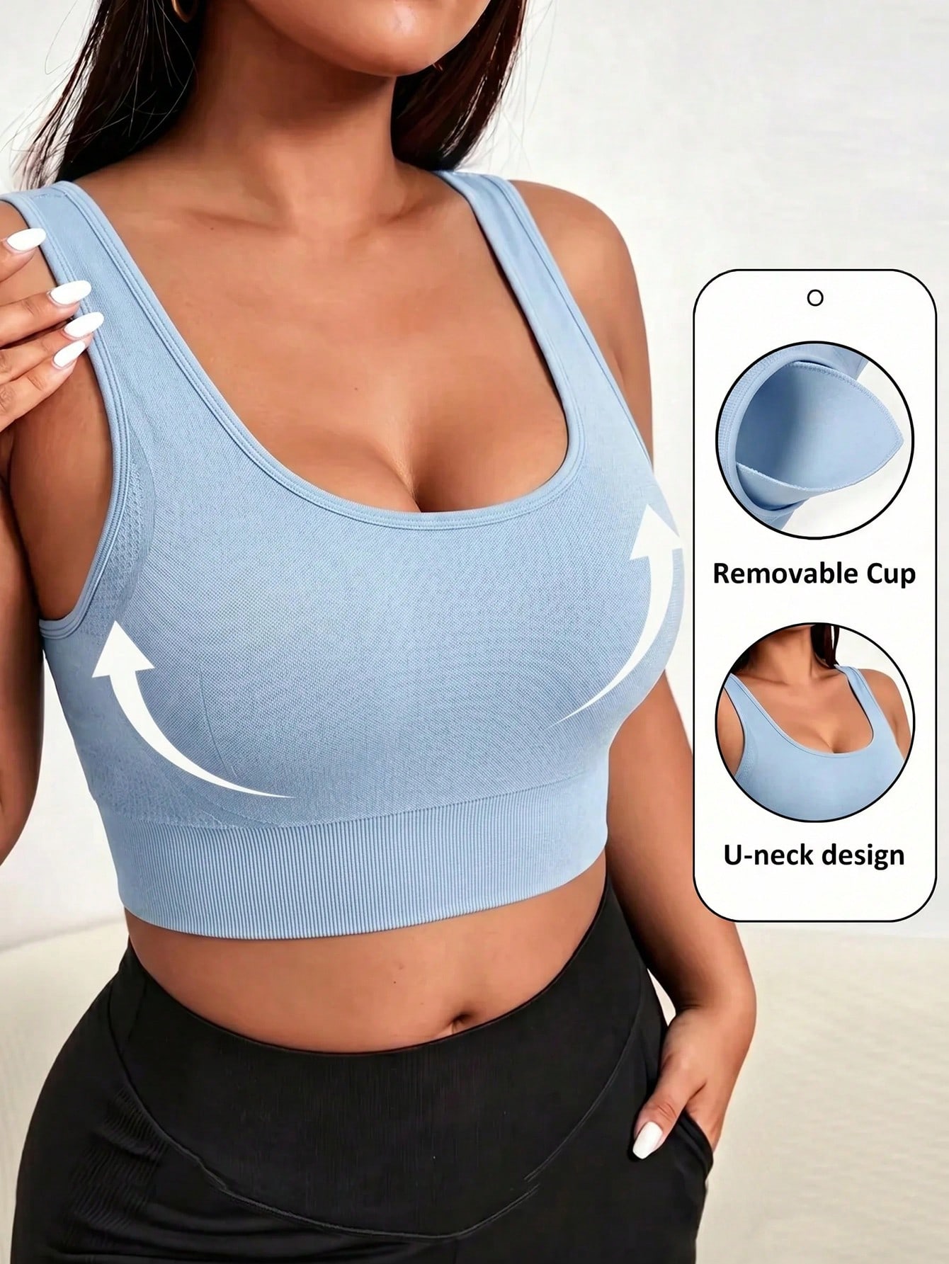 Büyük Beden Kadınlar İçin Diki - Sports Bra Racerback incelemesi ve fiyatı