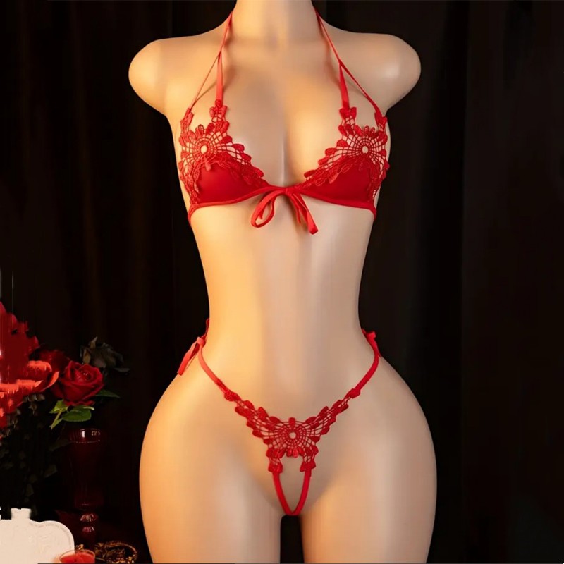 Sıcak Seksi İç Çamaşırı Kadınl - Lace Bralette Set incelemesi ve fiyatı